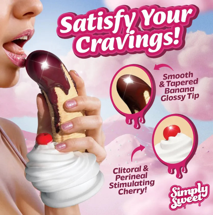Chocolate Dipped Banana Split Premium Silicone Dildo – Ultra-Soft Silicone Dildo > Vibrators > Unconventional