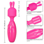 Tiny Teasers Bunny Vibrator Rechargeable Mini Travel Wand Vibrator > Sex Toys For Ladies > Clitoral Vibrators and Stimulators