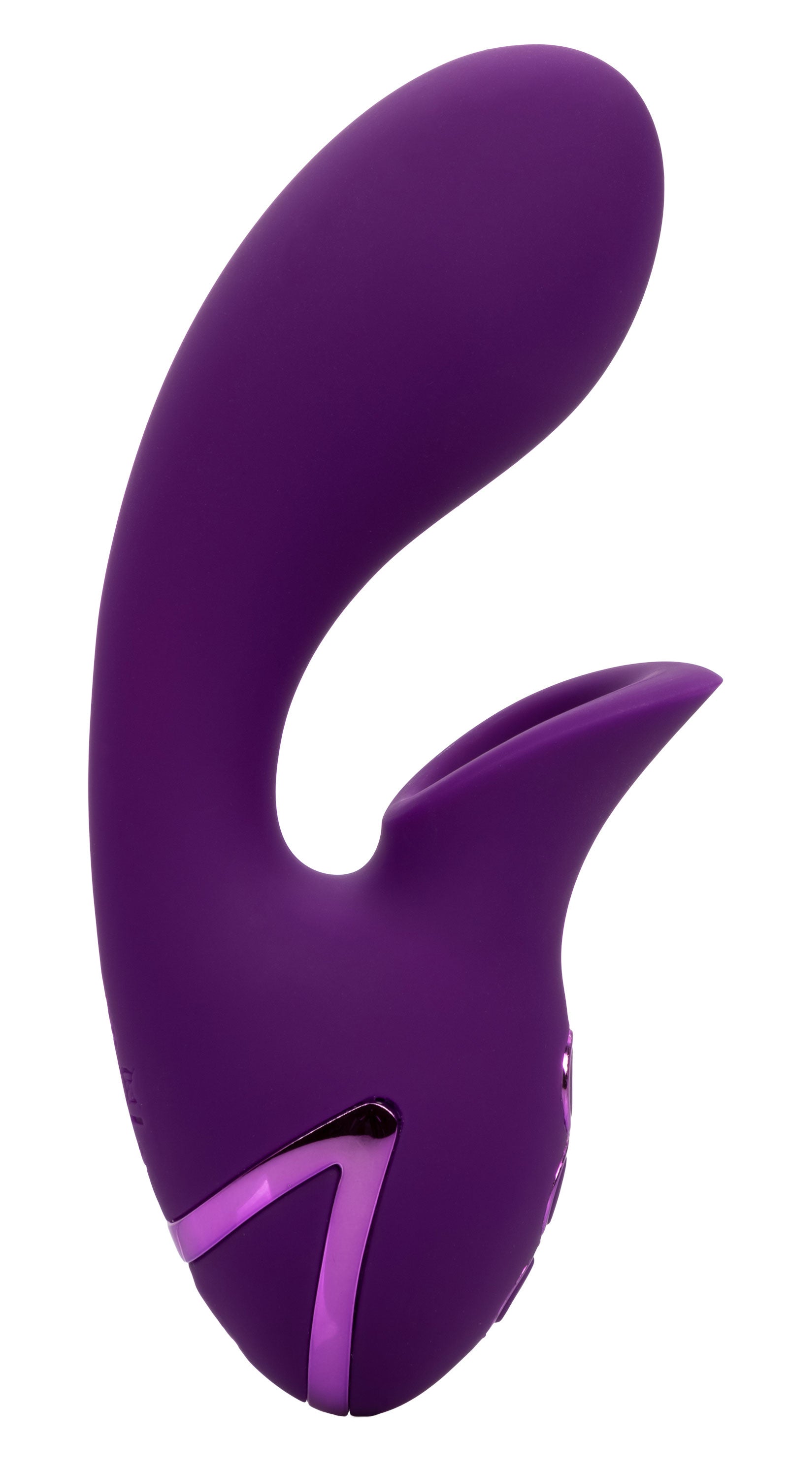 California Dreaming Huntington Beach Heartbreaker Purple Silicone Rechargeable Massager with Dual Motors and 10 Suction Functions STIMULATORS