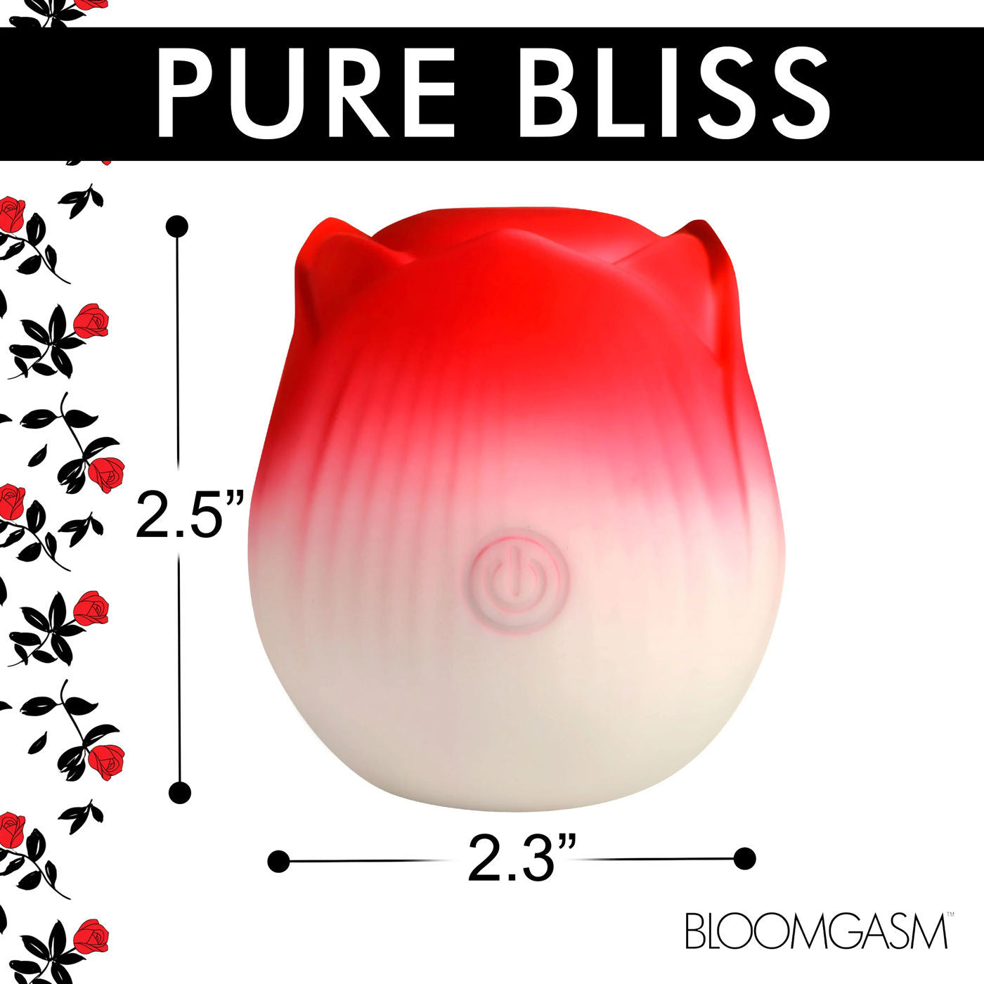 Pulsing Petals Throbbing Rose Wireless Clitoral Stimulator Pink Suction Stimulator