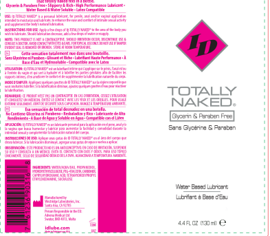 Totally Naked Water Based Lubricant 4.4 Oz Paraben Free Formula Water Based Lube
