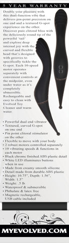Tantalizing Teaser Dual-Function Clitoral and G-Spot Vibrator STIMULATORS