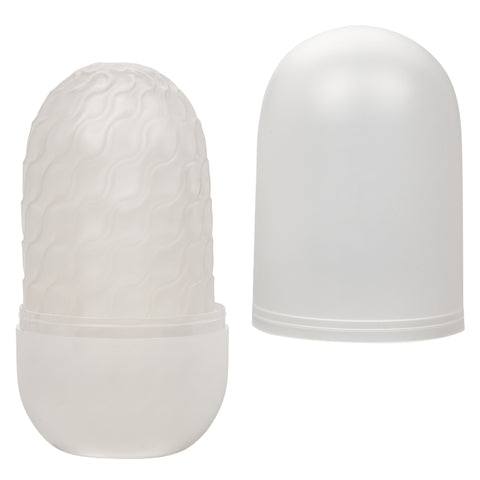 Boundless Reversible Ribbed Stroker White 4.5 Inch Compact Textured Male Masturbator Default Title Strokers - Manual