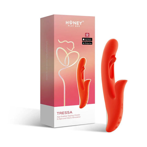 Tressa App-Enabled Tapping Vibrator for G-Spot and Clitoral Stimulation Couples Toys