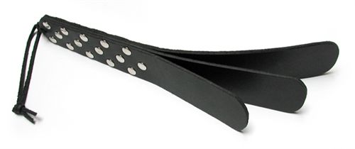 Triple Leather Slapper Paddle For Bondage And Fetish Play > Bondage Gear > Paddles