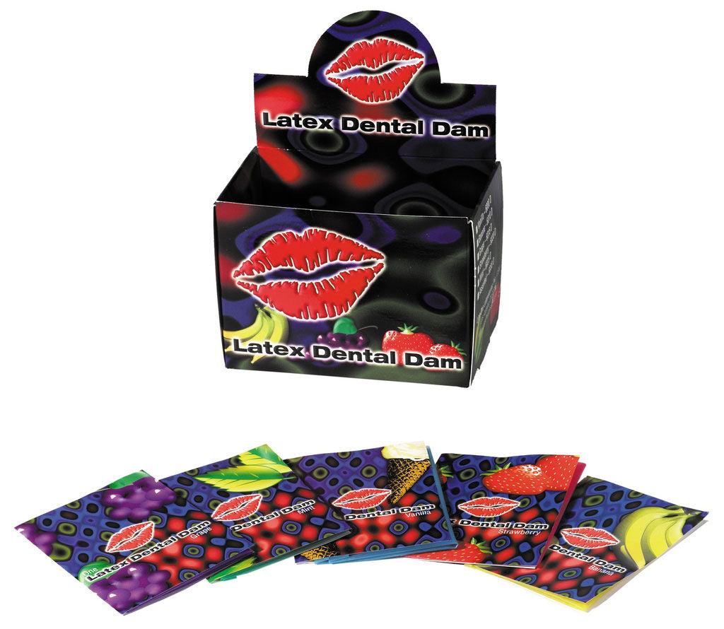 Trustex Latex Dental Dams 100 Count Assorted Flavors Box > Essentials > Condoms > Non-Latex
