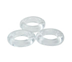 Cloud 9 Novelties Super Stretch Clear Cockring Combo Set Skin-Safe Flexible Rings > Cock Ring > Sets