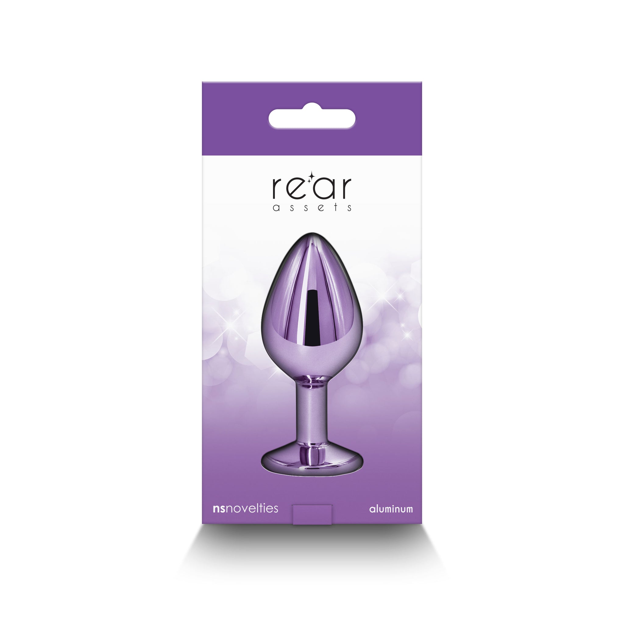 Rear Assets Medium Metal Butt Plug with Round Gem Base (8.2cm) > Anal Range > Jewel Butt Plugs