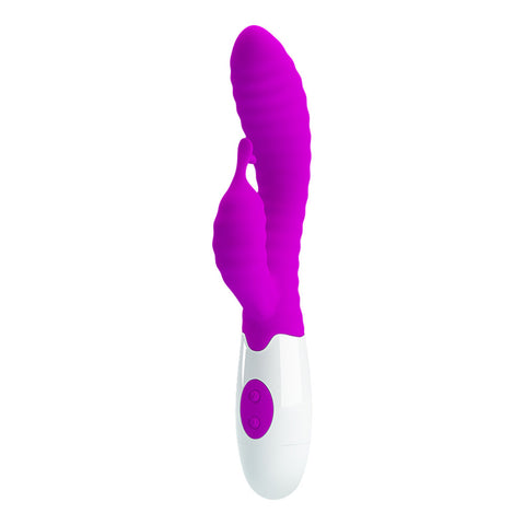 Pretty Love Pink G-Spot Vibrator with 30 Function Soft Silicone VIBRATORS-RABBIT