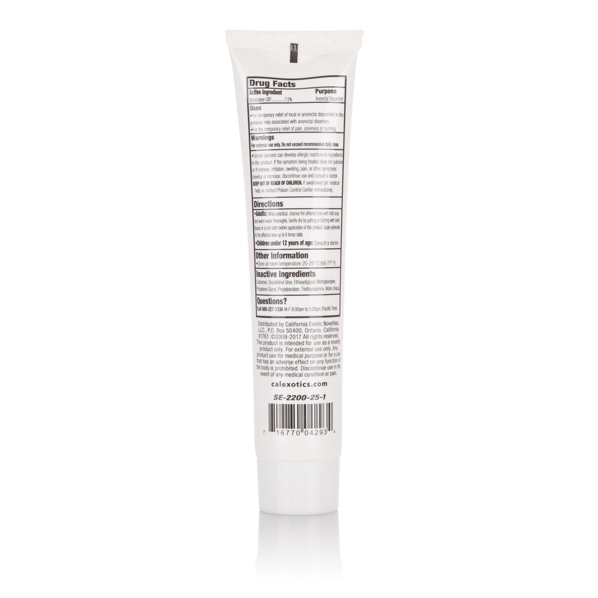 Tush-Eze Maximum Strength Unscented Anorectal Gel 1.5 Oz – Personal Care Gel > Lube > Anal