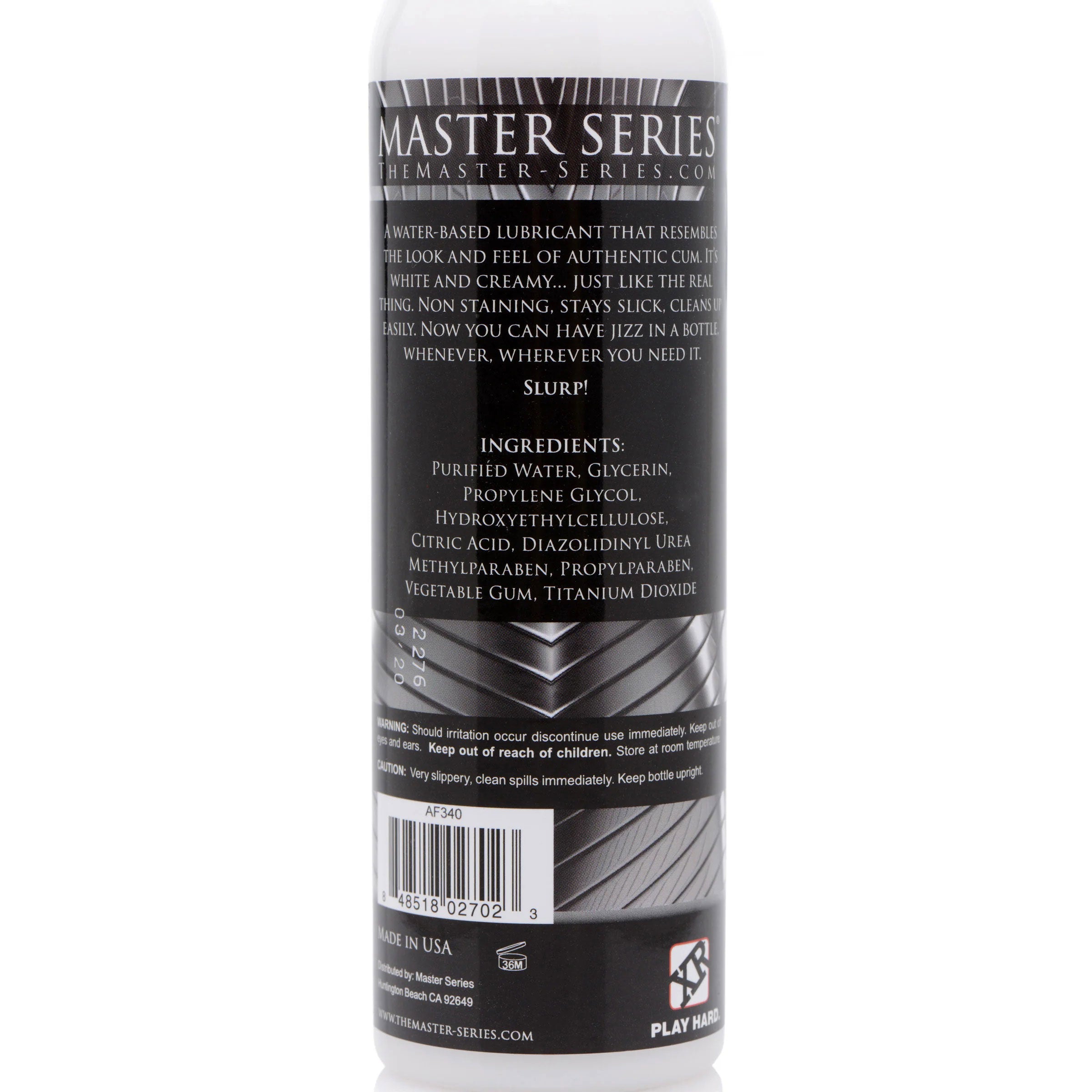 Jizz Unscented Water Based Lubricant 8 Ounce Speciality Lubricants