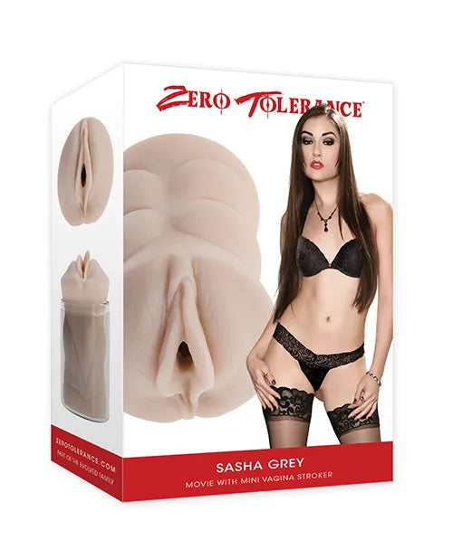 Sasha Grey Mini Vagina Stroker – Realistic Compact Male Masturbator Beige > Sex Toys For Men > Masturbators > Pornstar