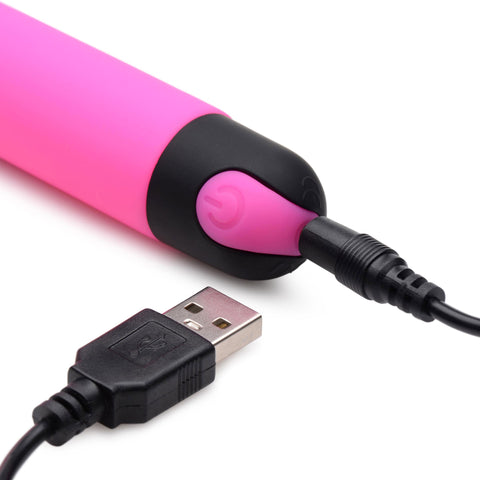 Bang 10X G-Spot Vibrator Pink 8.2 Inch Silicone with 3 Speeds and 7 Vibration Patterns > Sex Toys For Ladies > G-Spot Vibrators