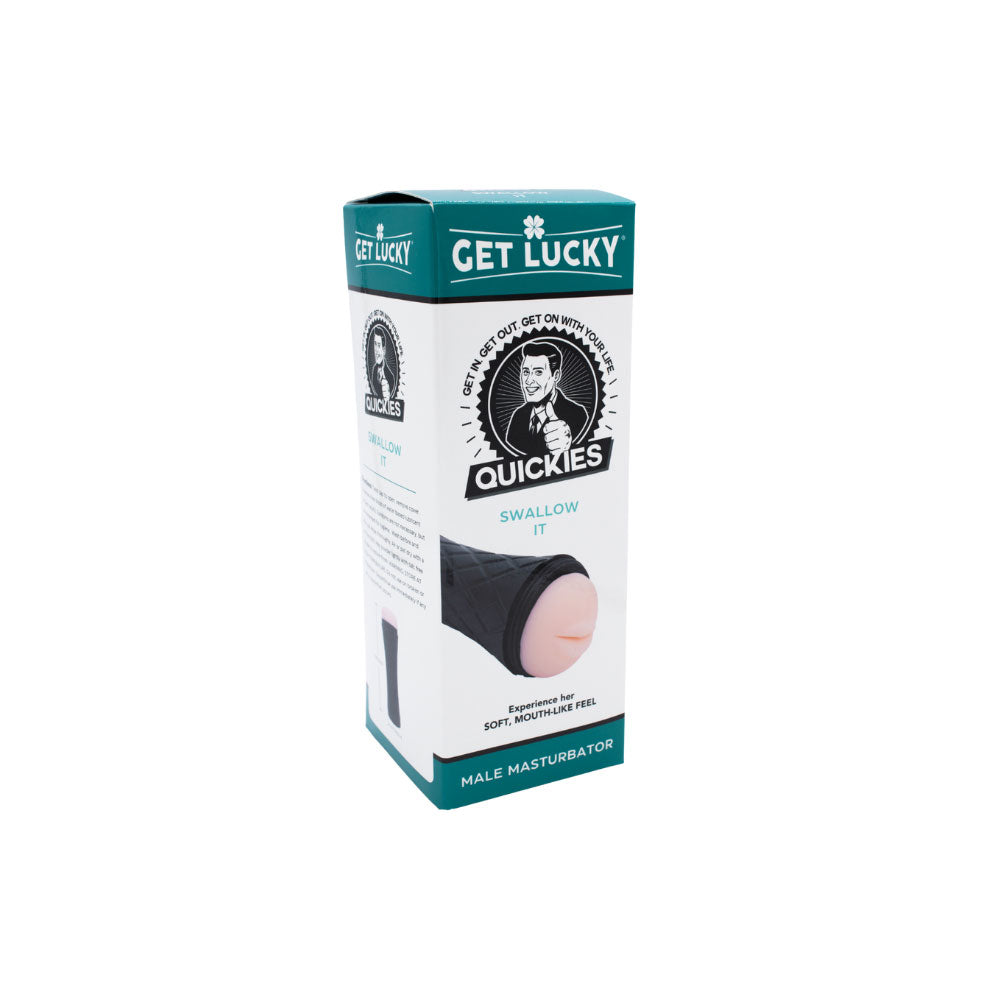 Quickies Swallow It (Ultra-Soft) Male Masturbator – Realistic Mouth Design Male Masturbator > Sex Toys For Men > Masturbators > Manual
