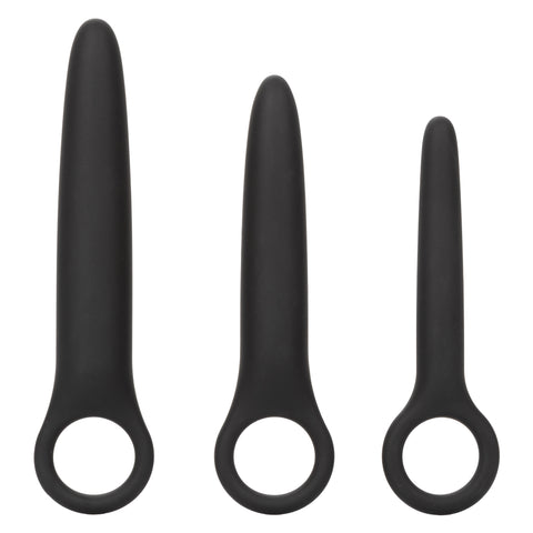 Boundless Dilator Trio Black Silicone Set with Three Graduated Sizes and Easy Finger Loop Dilators