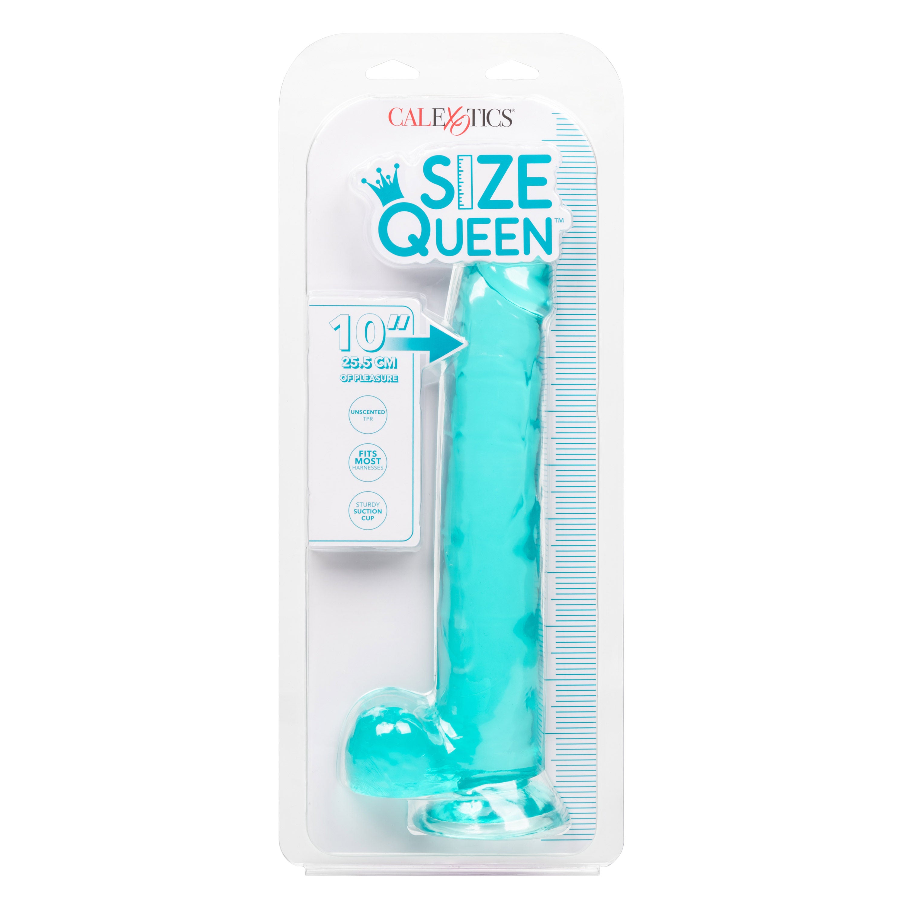 Size Queen 10 Inch Realistic Blue Dildo > Dildos > Large Dildos