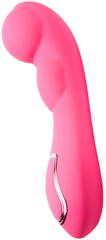 Extreme G Inflating G-Spot Silicone Vibrator Pink Adult Toy VIBRATORS-RABBIT