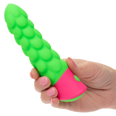 Rave Ripple Green Pink Silicone Massager 10-Speed Waterproof USB Vibrators