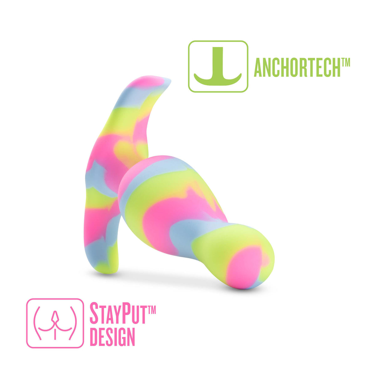 Avant Kaleido (Lime) – Ultrasilk Smooth Silicone Curved Vibrator > Anal Range > Vibrating Butt Plugs