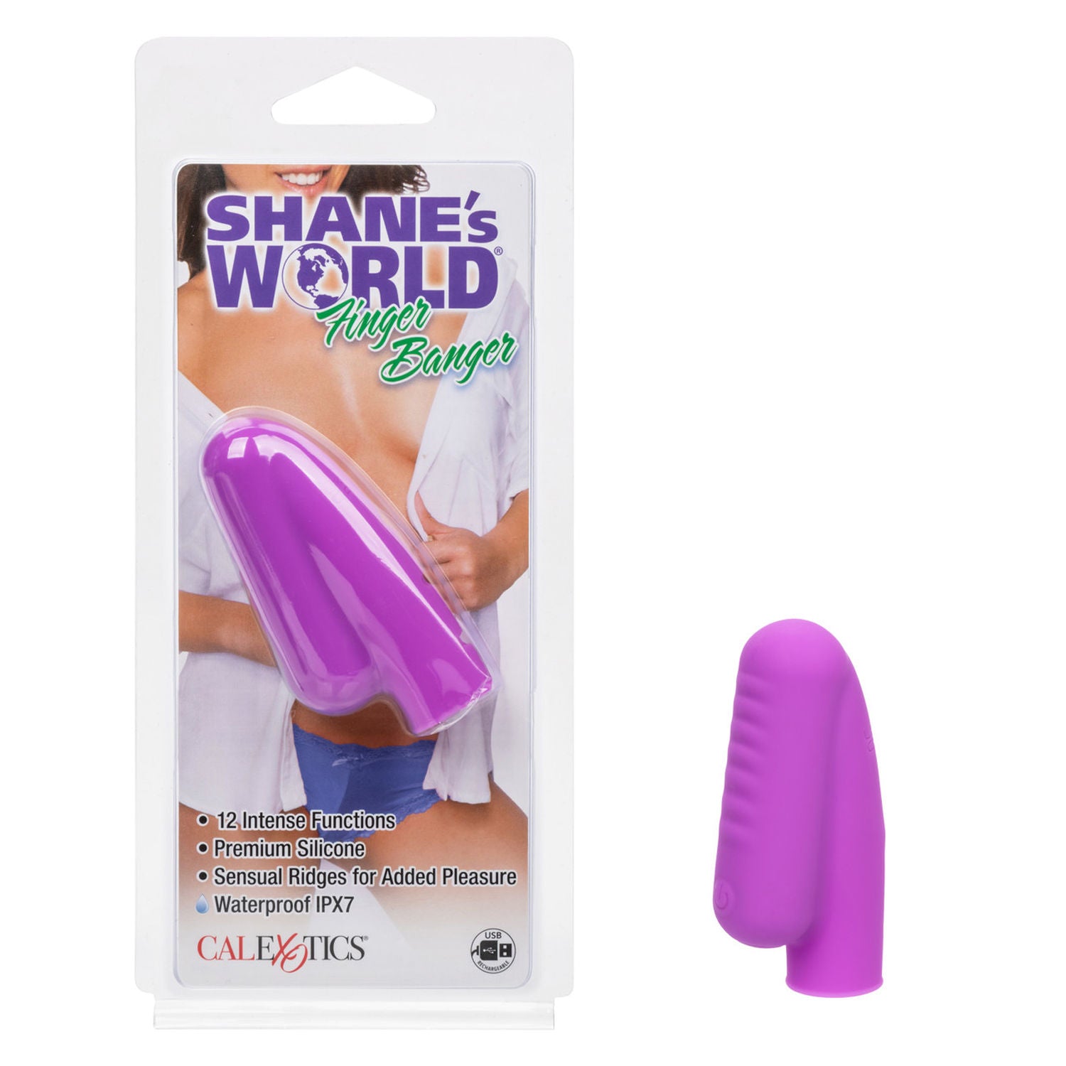 Shanes World Rechargeable Finger Banger Purple Vibrator BULLETS