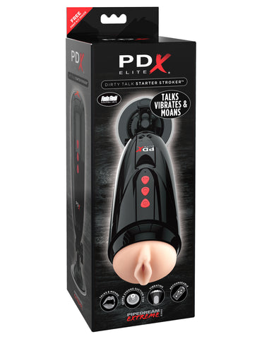 Pipedream Extreme Toyz Elite Stroker 10-Inch Vibrating Masturbator Strokers - Auto