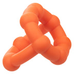 Alpha Liquid Silicone All Star Ring Orange Ultra Stretchy Dual Ring witt Built-In Scrotum Support > Cock Ring > Single