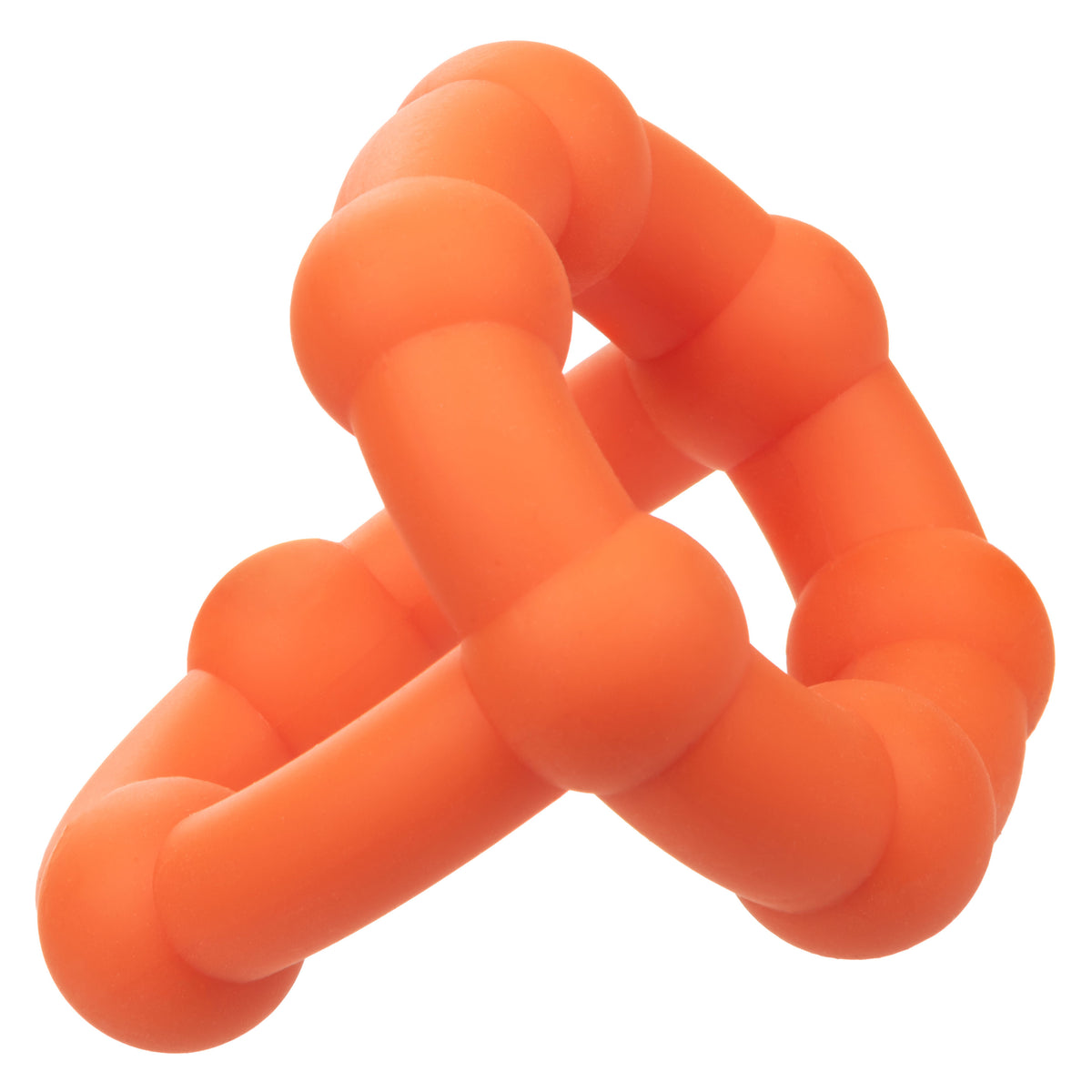 Alpha Liquid Silicone All Star Ring Orange Ultra Stretchy Dual Ring witt Built-In Scrotum Support > Cock Ring > Single