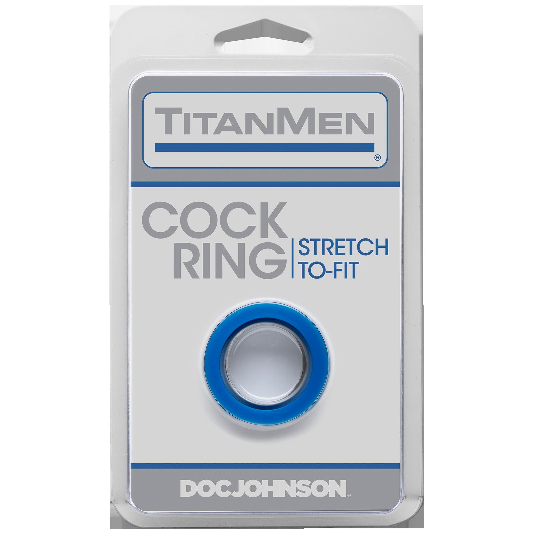TitanMen Cock Ring Blue Stretch to Fit > Cock Ring > Single
