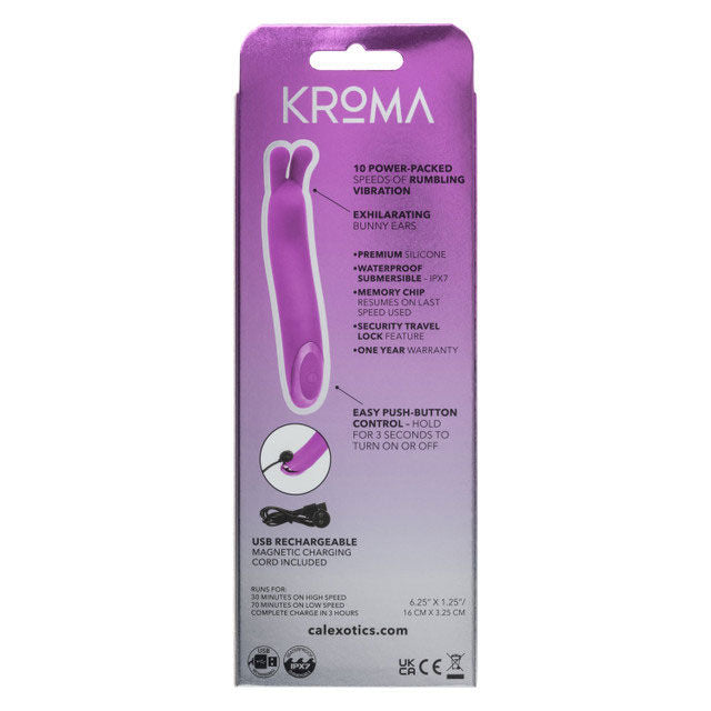 Kroma Turbo Bunny (Purple) – Waterproof Mini Rabbit Vibrator Purple Vibrators