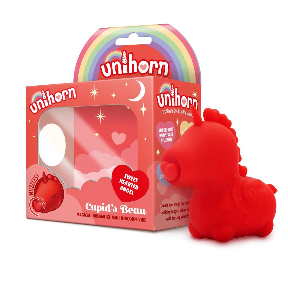 Unihorn Cupids Beau Nuzzling Nose Massager Red Red Suction Stimulator