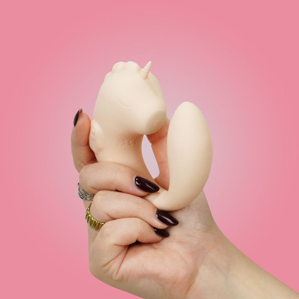 Ocean Peak Unihorn C-Horse Coral Throb – Soft Silicone Oscillating Tongue Vibrator > Vibrators > Unconventional