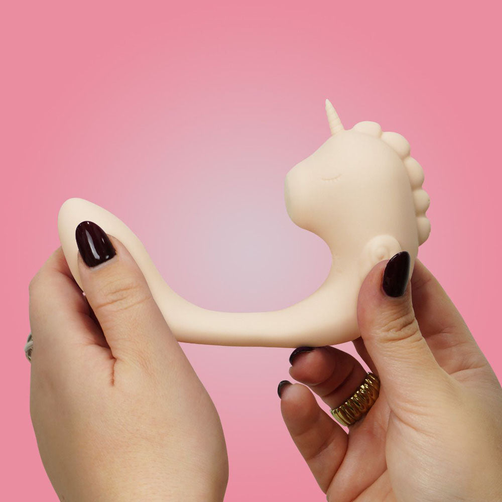 Ocean Peak Unihorn C-Horse Coral Throb – Soft Silicone Oscillating Tongue Vibrator > Vibrators > Unconventional