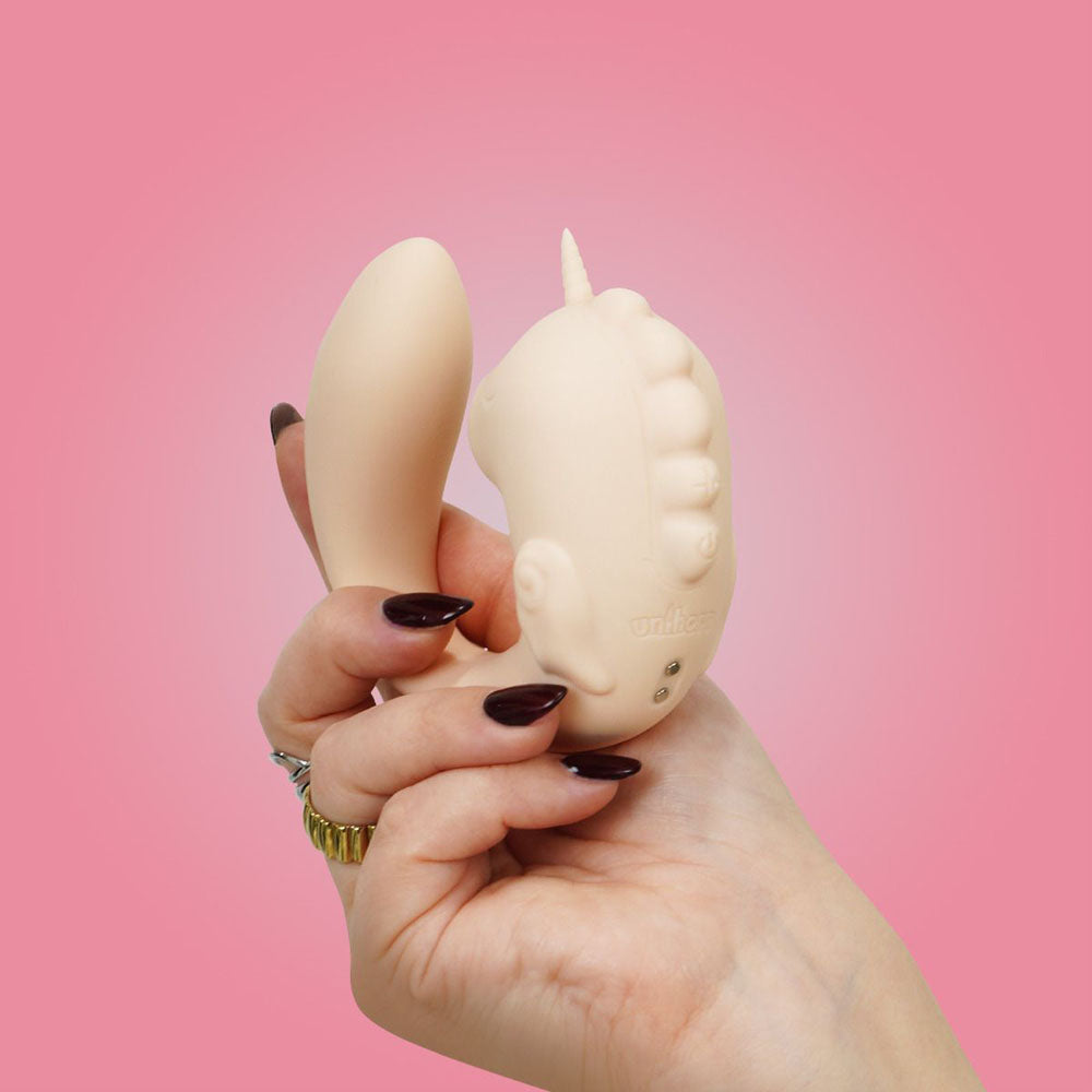 Ocean Peak Unihorn C-Horse Coral Throb – Soft Silicone Oscillating Tongue Vibrator > Vibrators > Unconventional