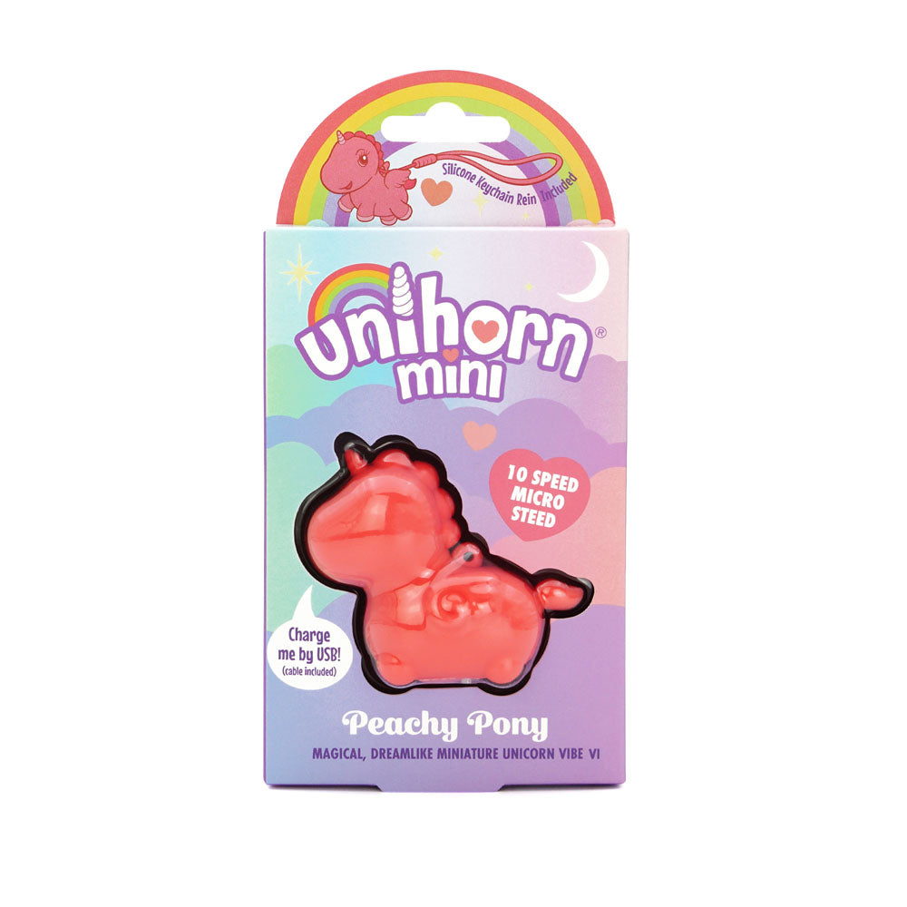 Unihorn Mini Peachy Pony – USB Rechargeable Stimulator > Vibrators > Ladies > Clitoral Vibrators and Stimulators