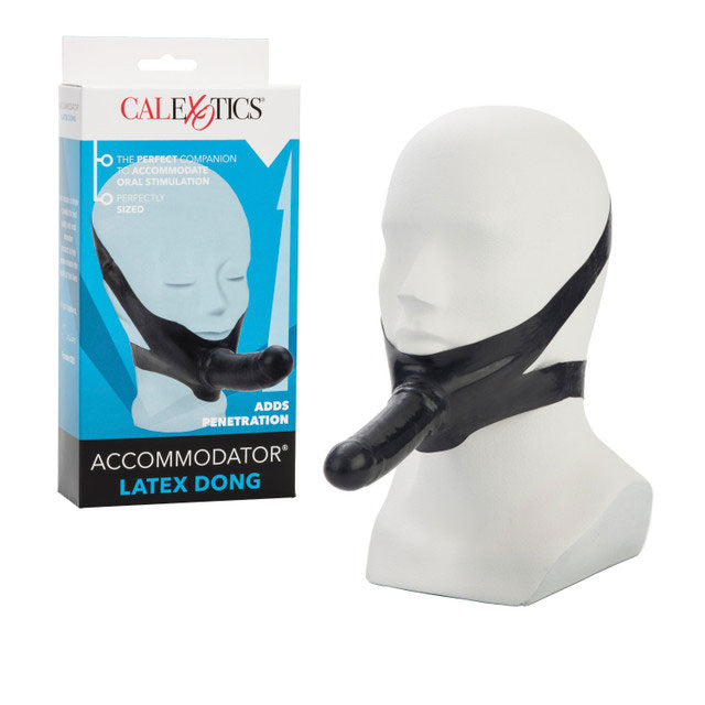 Accommodator Face Strap On Dildo Black 5 Inch Silicone STRAP-ONS