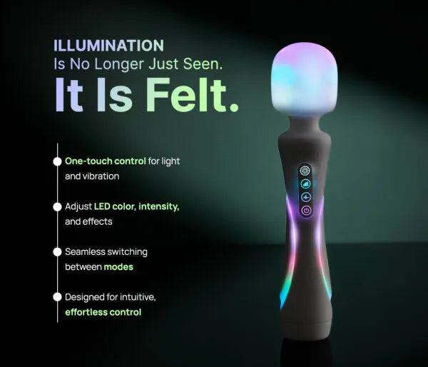 Paradise Illumination The Wand – RGB Illuminated Wand Vibrator > Sex Toys > Massage Wands
