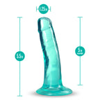 B Yours Plus Clear Suction Cup 5" Dildo Soft Realistic Feel > Dildos > Slim Dildos