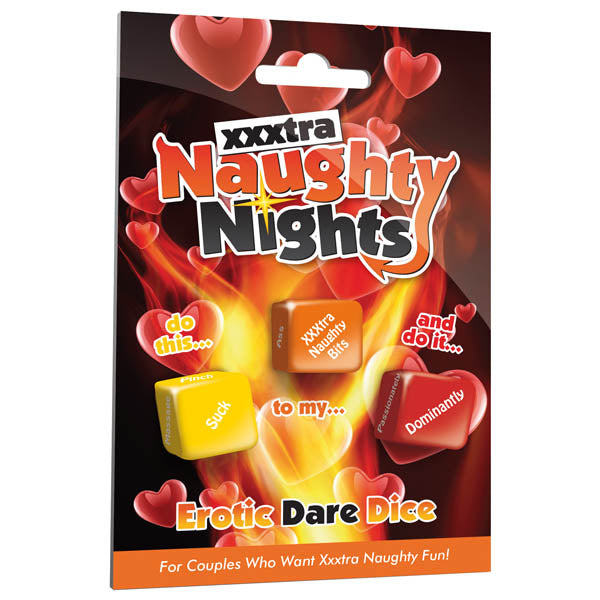 XXXtra Naughty Nights Dice - 3 Erotic Dare Dice Set Default Title Games
