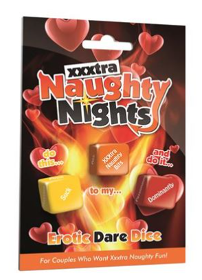 XXXtra Naughty Nights Dice Set – Erotic Dice Game Accessory, Three Dice Set > Novelties > Games