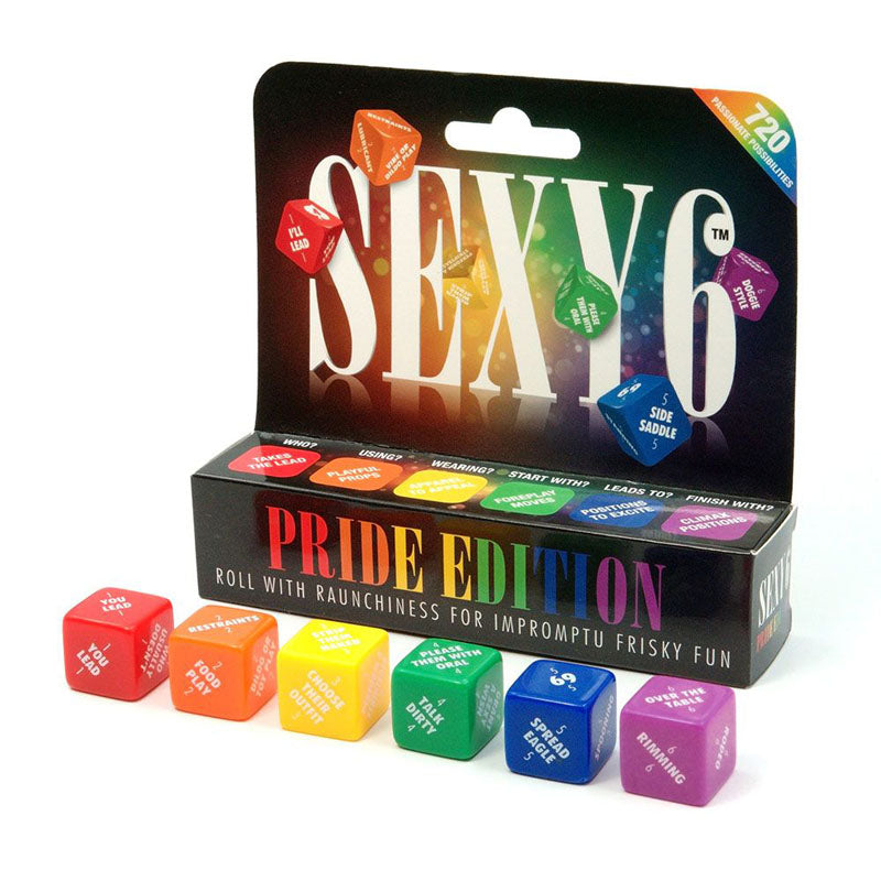 Sexy 6 Pride Edition Dice Set for Intimate Fun Games
