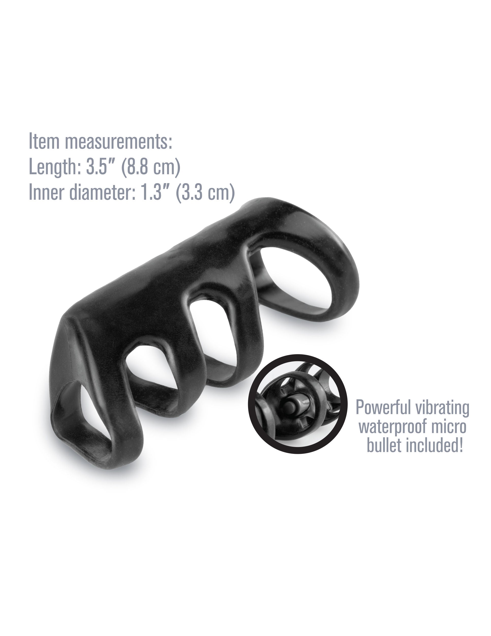 Fantasy X-Tensions Vibrating Power Cage Ring for Enhanced Pleasure Cages