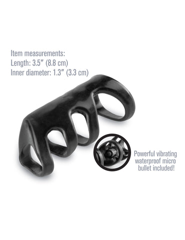 Fantasy X-Tensions Vibrating Power Cage Ring for Enhanced Pleasure Cages