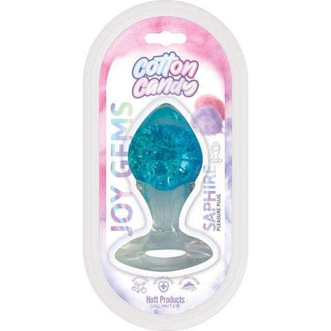 Cotton Candy Joy Gems Sapphire Butt Plug With Gemstone Design Blue > Anal Range > Jewel Butt Plugs