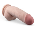Dr Skin Plus 7 Inch Girthy Poseable Dildo with Balls Vanilla > Dildos > Realistic Dildos