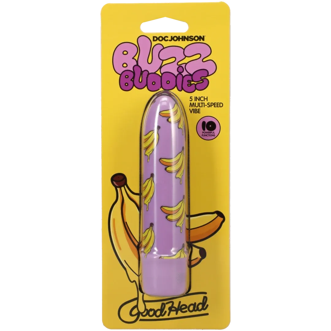Goodhead Buzz Buddies - Waterproof Multi-Speed 5 Inch Vibrator