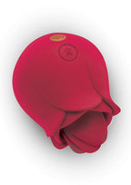 Rose Blossom Licker Tongue Vibrator with 10 Modes Red Silicone Red > Sex Toys For Ladies > Rose Stimulators