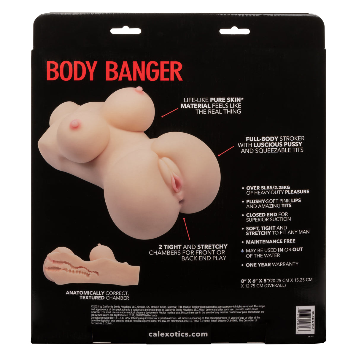 Stroke It Body Banger Flesh Pink > Sex Toys For Men > Masturbators > Manual