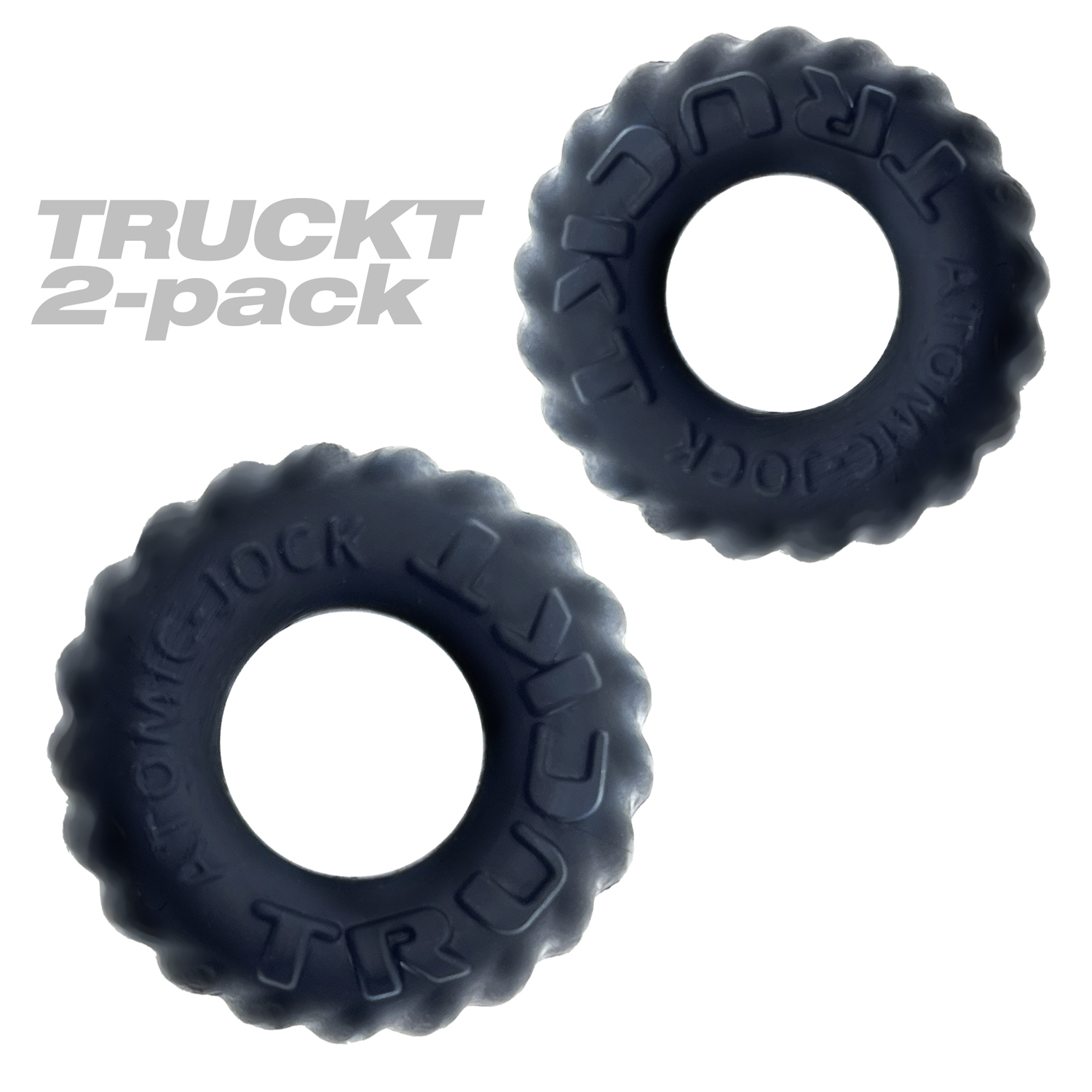 Oxballs Truckt 2 Piece Cockring Plus Silicone Special Edition Night Black COCK RING Set