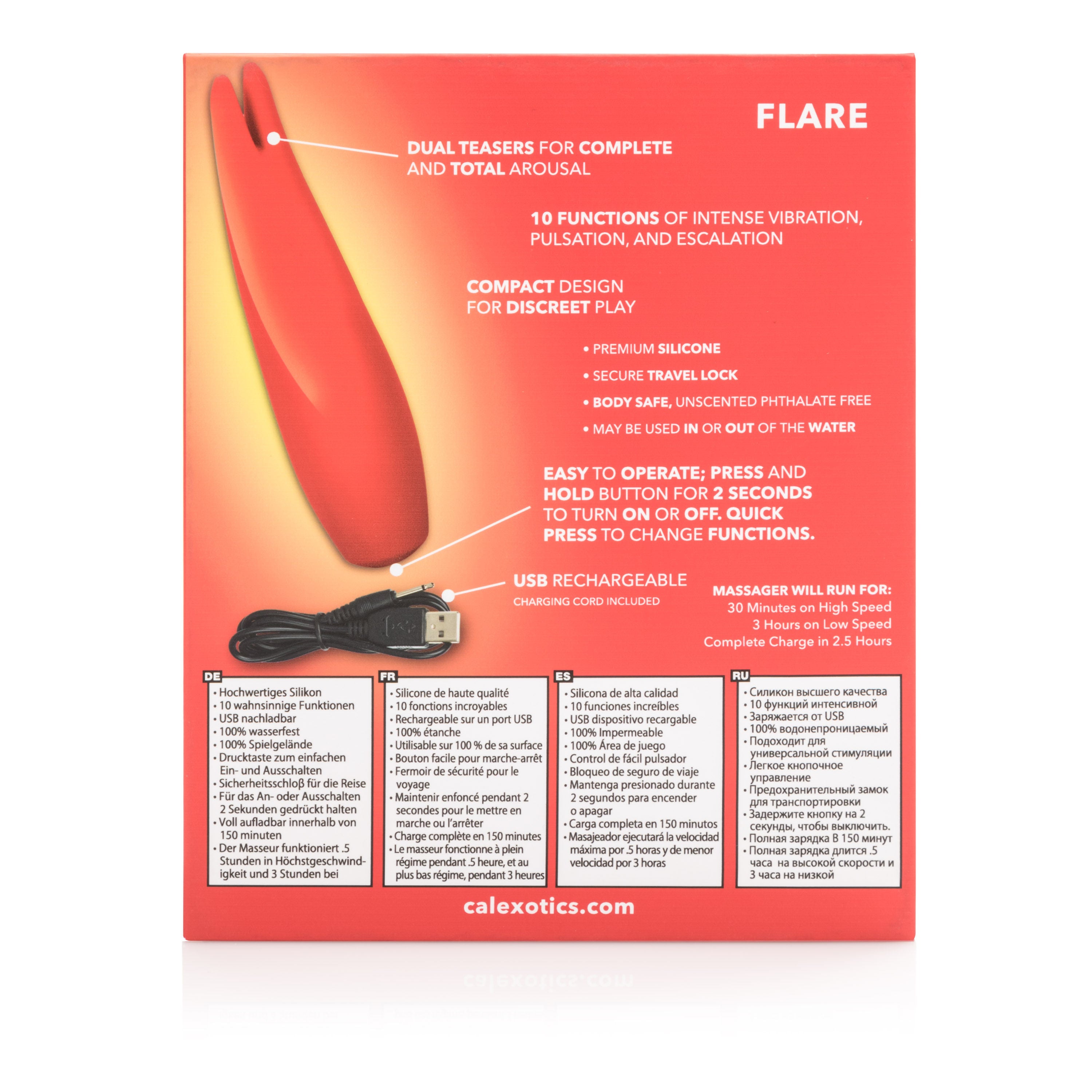 Red Hot - Flare VIBRATORS-RABBIT