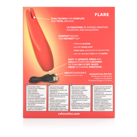 Red Hot - Flare VIBRATORS-RABBIT